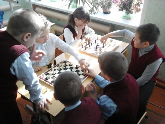 Встреча с юными шахматистами из Максимовской школы